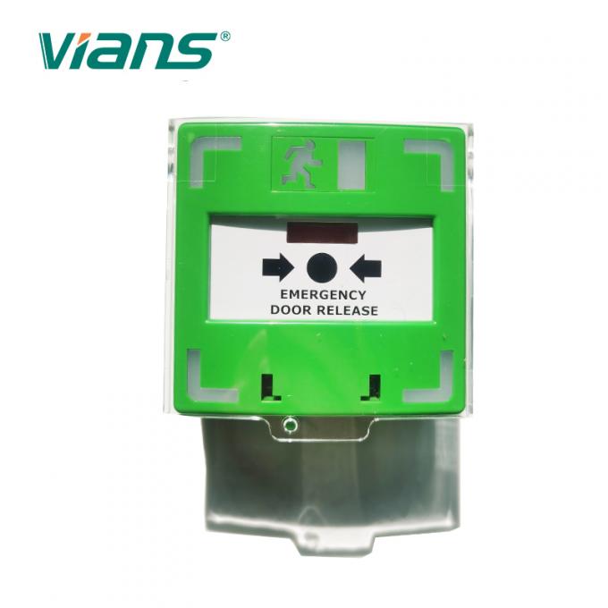 ABS PC 화재 경보기 비상 IP55 도어 출구 버튼 해제 긴급 0